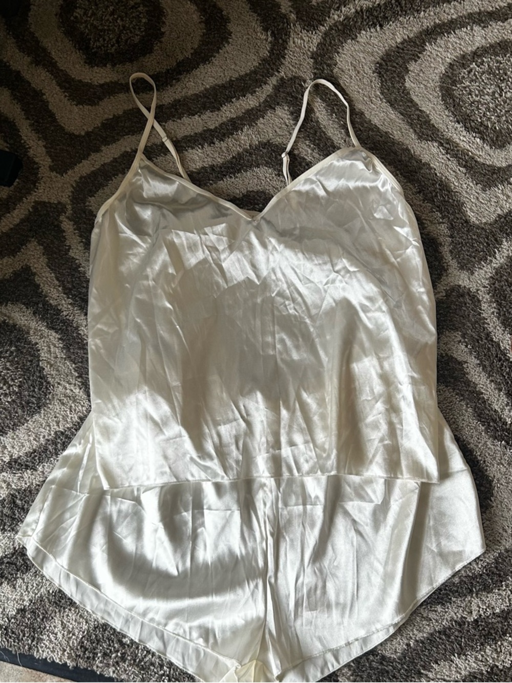 Silky Ivory Camisole and short pj set